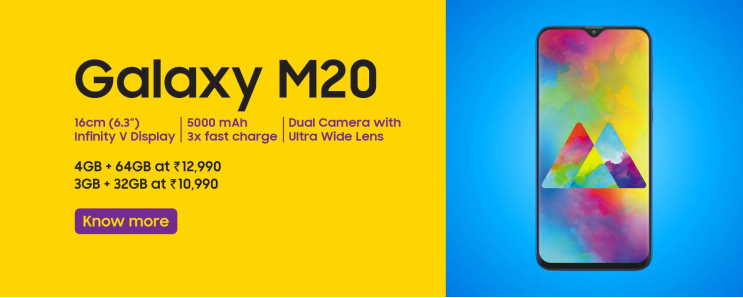 הוכרזו: Samsung Galaxy M10 ו-Galaxy M20